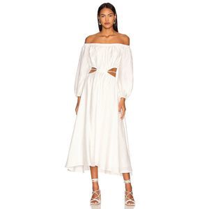 Size XS ASTR the Label Cassian Dress in White REVOLVE MSRP $164